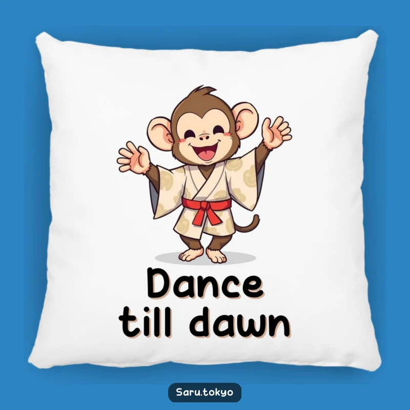 Funny Monkey Kimono Dance Pillow - Cozy Silly Comfort Gift