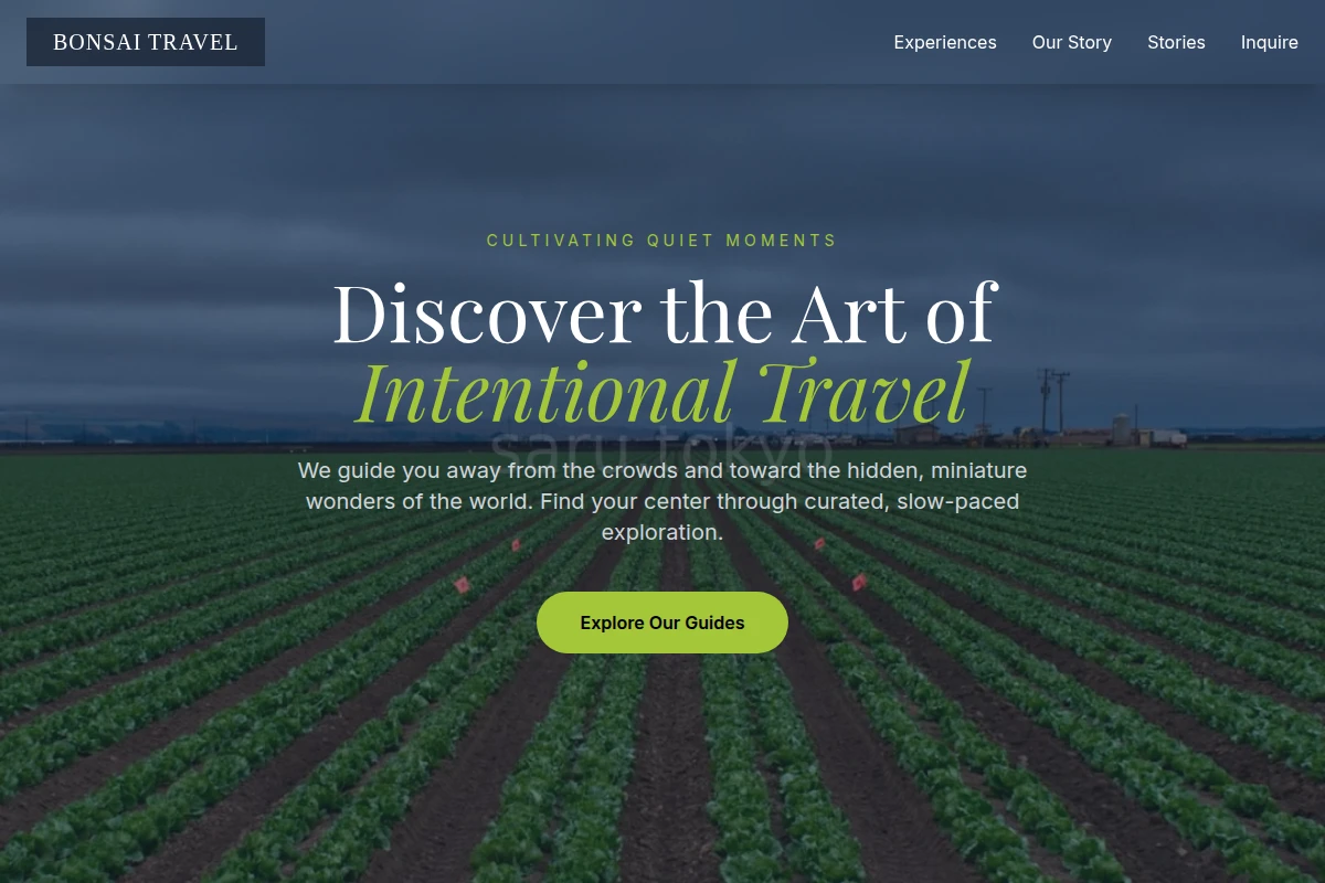 Bonsai Travel Guide