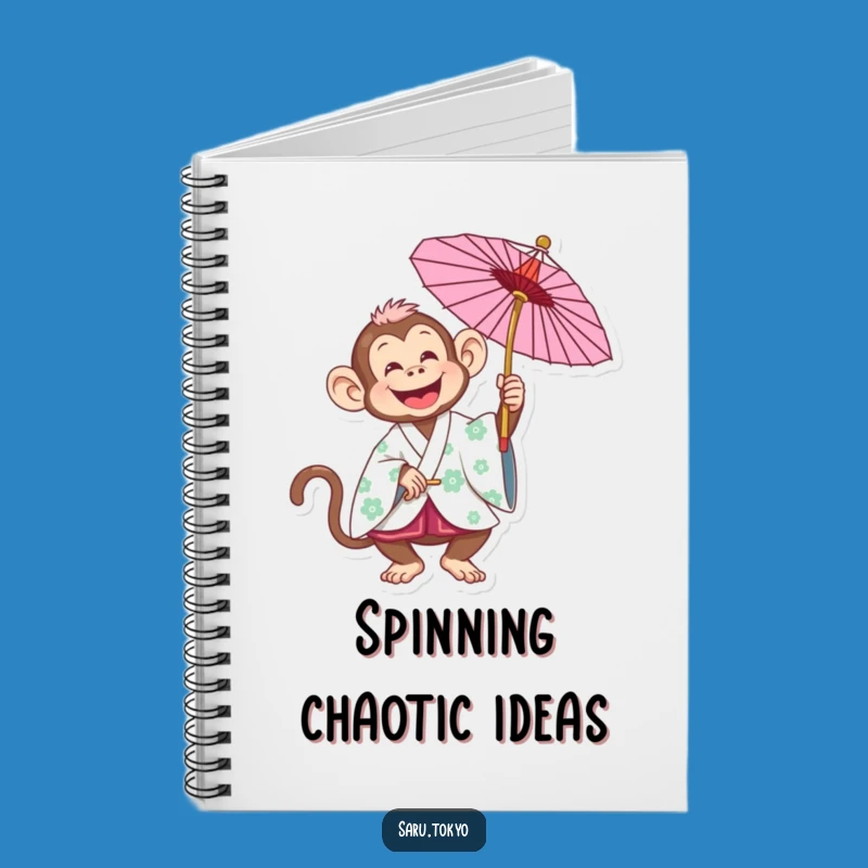Funny Monkey Kimono Notebook: Jot Down Joyful Ideas with Flair
